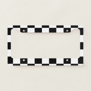 Chessboard License Plate Frame