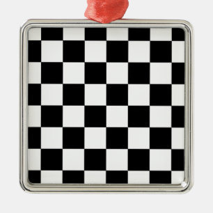chessboard metal ornament