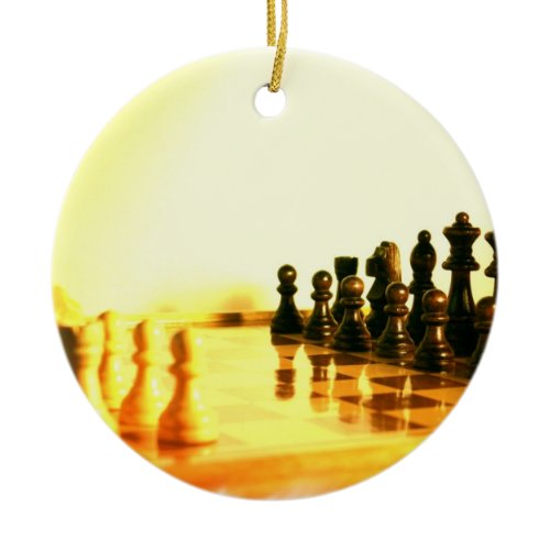 Chessboard Ornaemnt Ceramic Ornament