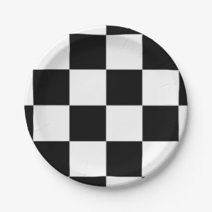 chessboard paper plates