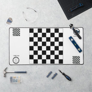 Chessboard Pattern Desk Mat – Strategic Style & Co