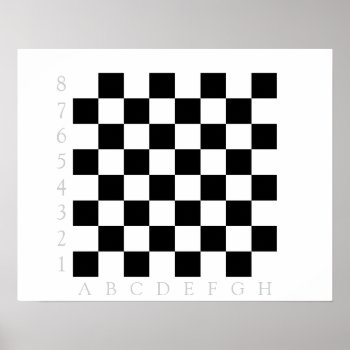 Chessboard Poster by Chess_store at Zazzle