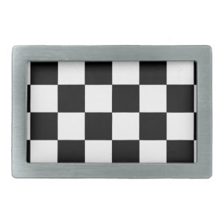 Chessboard Rectangular Belt Buckle