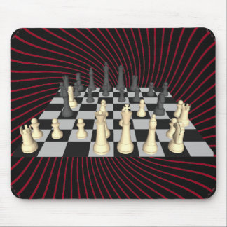 Chessboard with Chess Pieces - Custom Mousepad