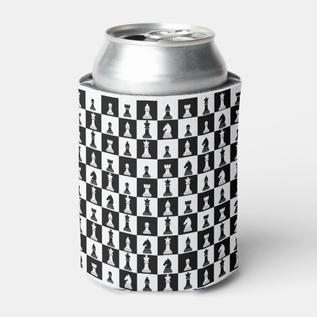 Chessboard with figures can cooler (Can Front)