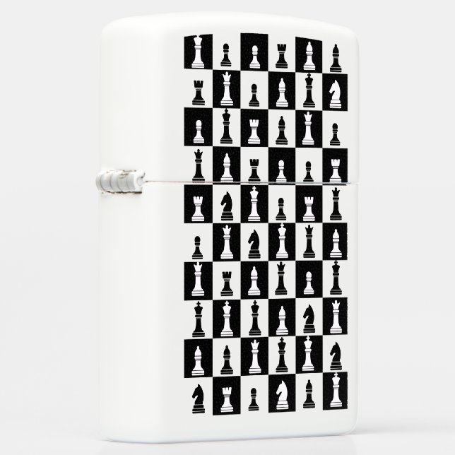 Chessboard with figures zippo lighter (Right)