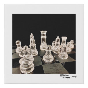 ChessFight Faux Canvas Print