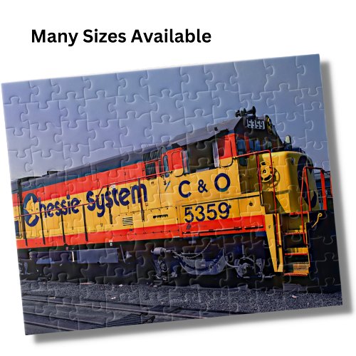 Chessie Diesel Locomotive Engine Train Railroad Jigsaw Puzzle