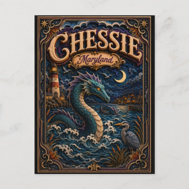 Chessie Maryland Popcut Legends Postcard (Front)