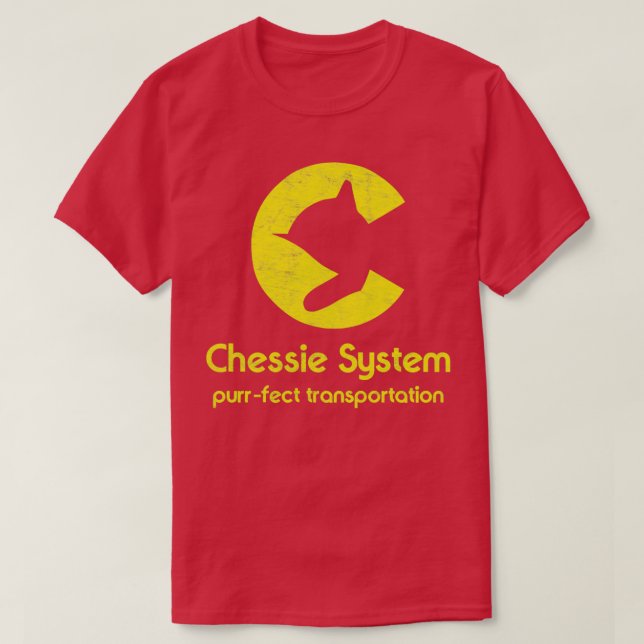 Chessie System Railroad Purrfect Transportation T-Shirt (Design Front)