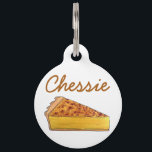 Chessie Virginia Chess Pie Chesapeake Bay Dog Pet ID Tag<br><div class="desc">Design features an original illustration of a slice of chess pie, a popular dessert in Virginia and throughout the Southern United States. Originating in England, the chess pie consists of a pie crust filled with an egg, butter, sugar, and flour pie filling. This baking design is also available on other...</div>