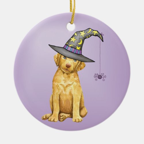 Chessie Witch Ceramic Ornament