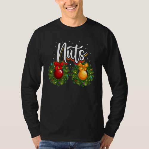 Chest Nuts Christmas  Couples Christmas Chestnuts  T_Shirt