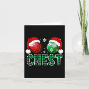 Chest Nuts Christmas Fun Matching Couple Chestnuts Card