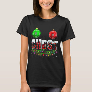 Chest Nuts Christmas Funny Matching Couple Chestnu T-Shirt