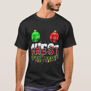 Chest Nuts Christmas Funny Matching Couple Chestnu T-Shirt