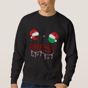 Chest Nuts Christmas Matching Christmas Couples  Sweatshirt