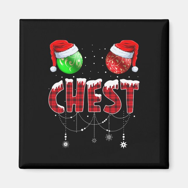Chest Nuts Christmas Matching Couple Chestnuts 1  Magnet (Front)
