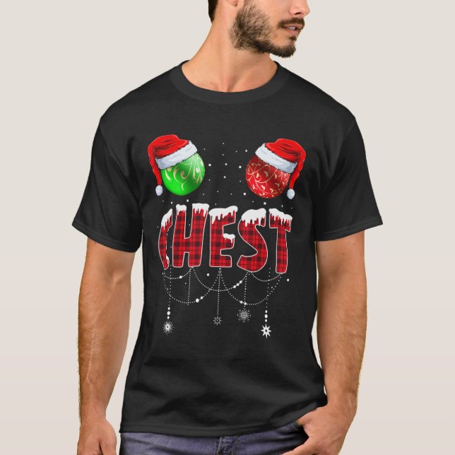 Chest Nuts Christmas Matching Couple Chestnuts 1  T-Shirt (Front)