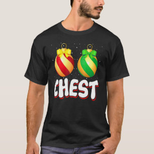 Chest Nuts Christmas Matching Couple Chestnuts 6 T-Shirt