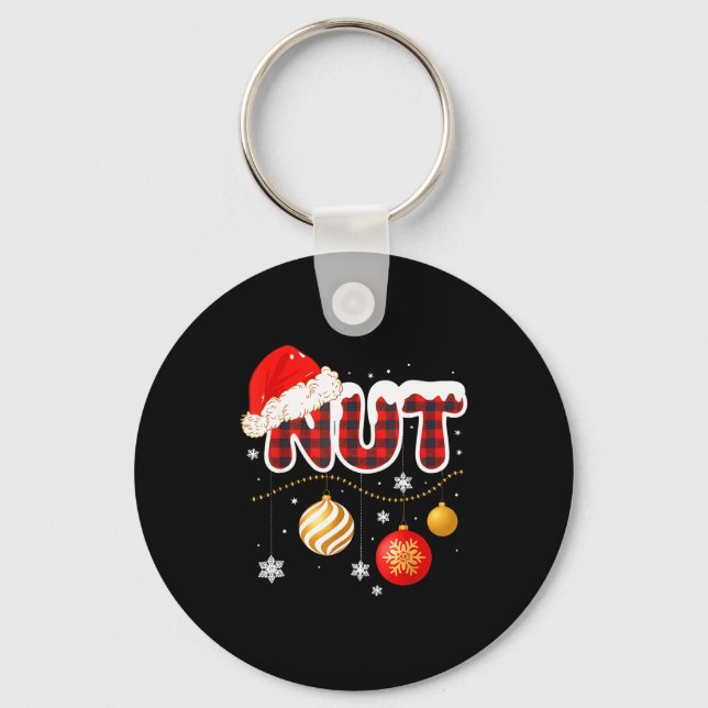 Chest Nuts Christmas Matching Couple Chestnuts  Keychain (Front)
