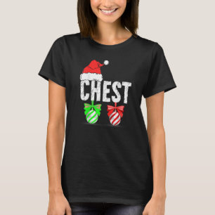 Chest Nuts Christmas   Matching Couple Chestnuts   T-Shirt
