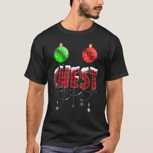 Chest Nuts Christmas  Matching Couple Chestnuts T_Shirt