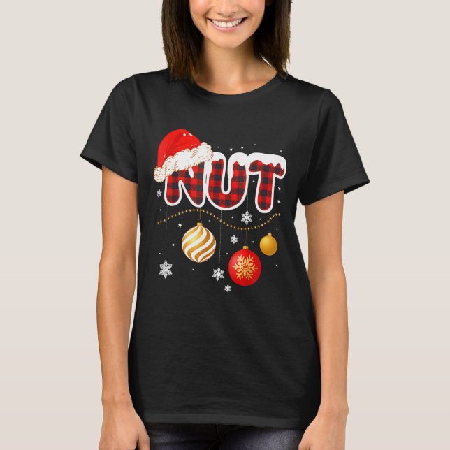 Chest Nuts Christmas Matching Couple Chestnuts  T-Shirt (Front)
