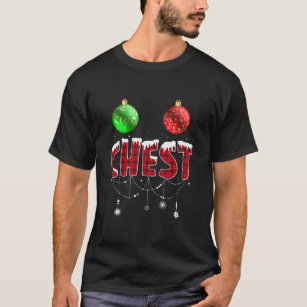 Chest Nuts Christmas Matching Couple Chestnuts  T-Shirt