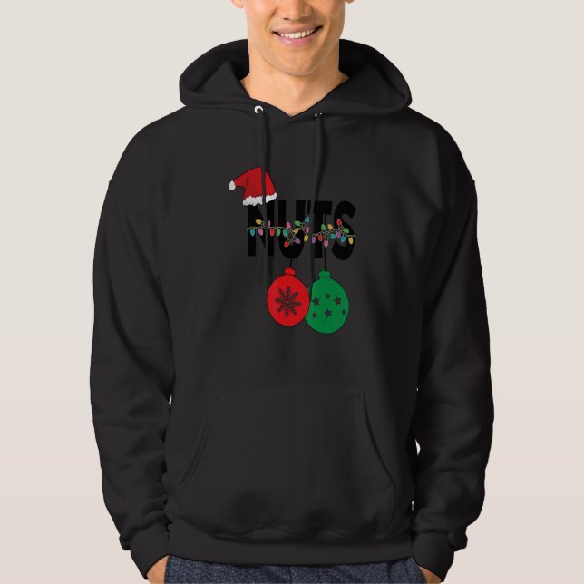 Chest Nuts Christmas Matching Couples Chestnuts Hoodie (Front)