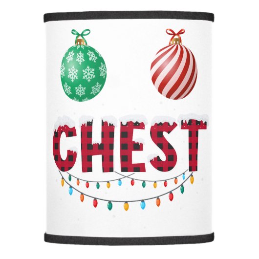 Chest Nuts Christmas Shirt Funny Matching Couple C Lamp Shade (Front)