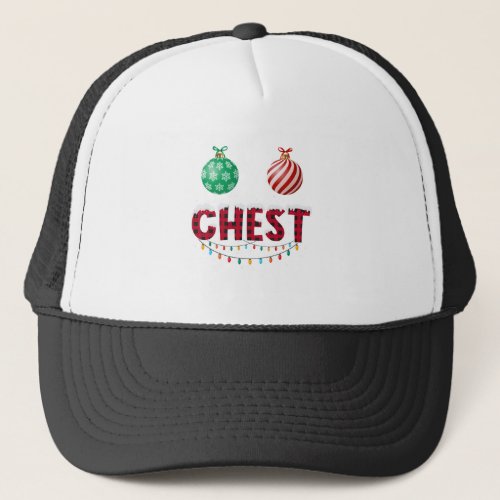 Chest Nuts Christmas Shirt Funny Matching Couple C Trucker Hat