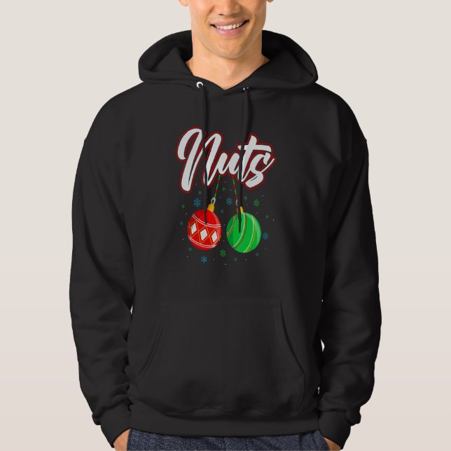 Chest Nuts Christmas T Shirt Funny Matching Couple (Front)