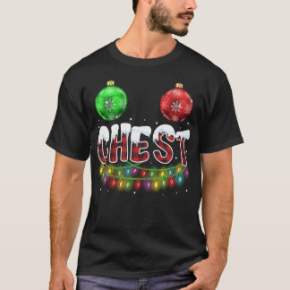 Chest Nuts Christmas Tshirt Matching Couple Chestn