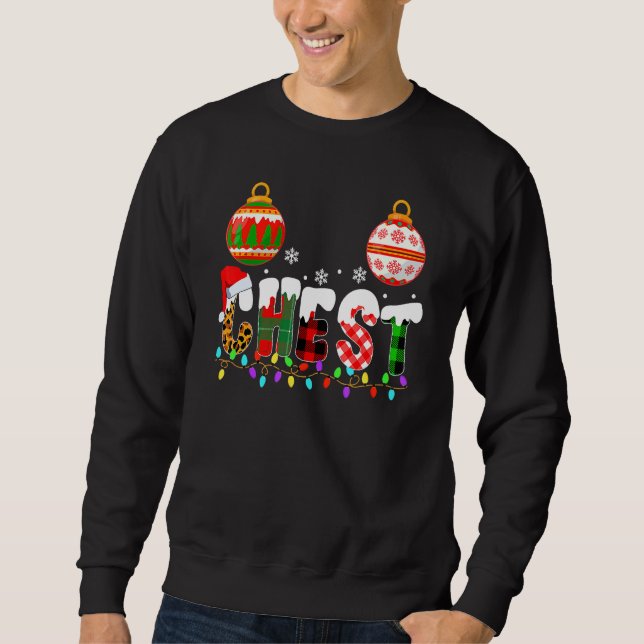 Chest Nuts Couples Christmas Chestnuts Adult Match Sweatshirt (Front)