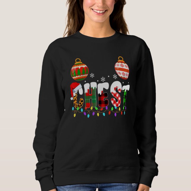 Chest Nuts Couples Christmas Chestnuts Adult Match Sweatshirt (Front)