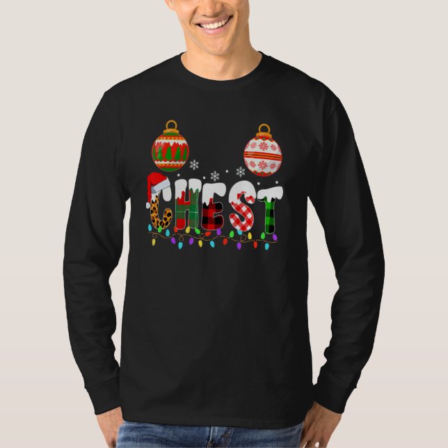 Chest Nuts Couples Christmas Chestnuts Adult Match T-Shirt (Front)