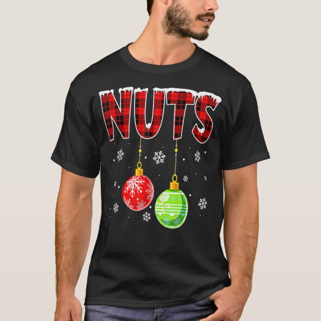 Chest Nuts Couples Christmas Chestnuts Adult Match T-Shirt (Front)