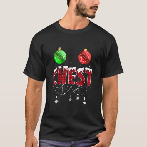 Chest Nuts Funny Christmas Chestnuts Couples T_Shirt
