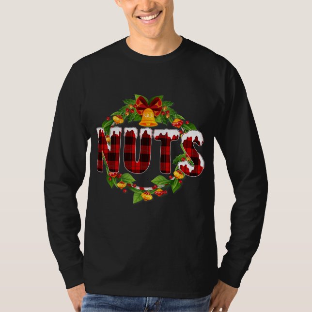 Chest Nuts Funny Matching Chestnuts Christmas T-Shirt (Front)