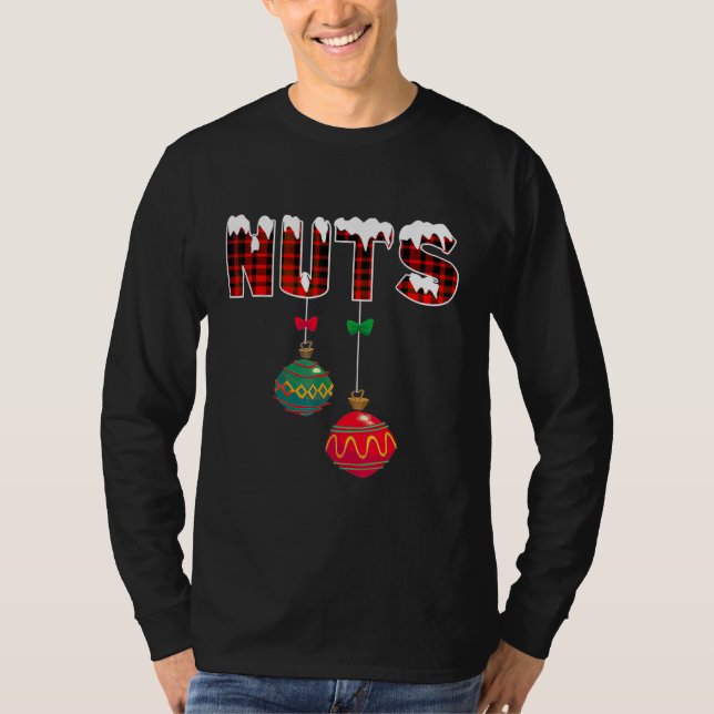 Chest Nuts Funny Matching Chestnuts Christmas T-Shirt (Front)