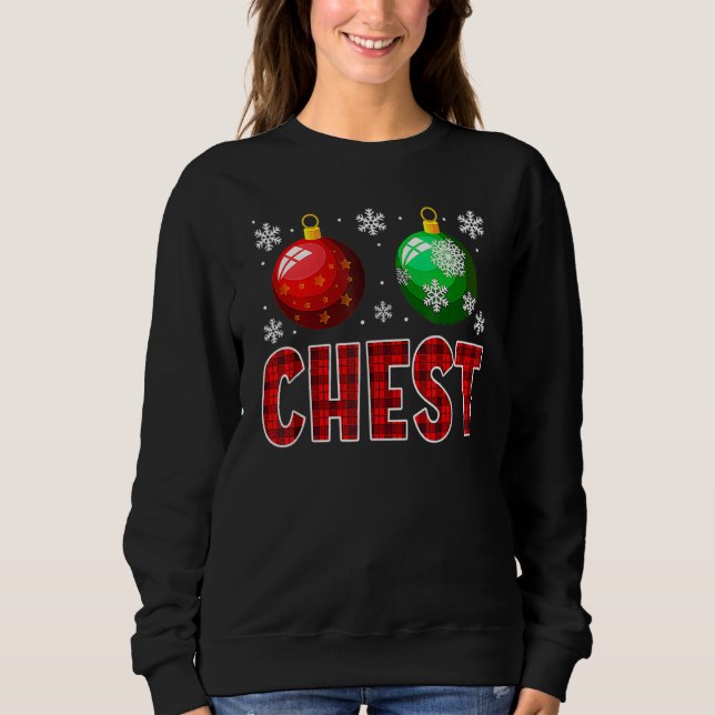 Chest Nuts Matching Chestnuts  Christmas Couples C Sweatshirt (Front)