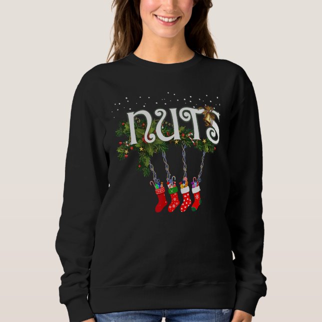 Chest Nuts  Matching Chestnuts Christmas Couples N Sweatshirt (Front)