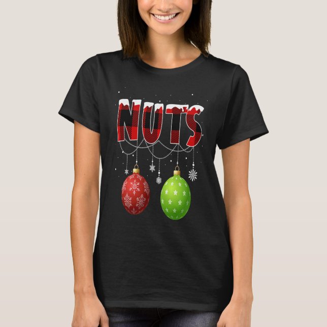 Chest Nuts   Matching Chestnuts Christmas Couples  T-Shirt (Front)