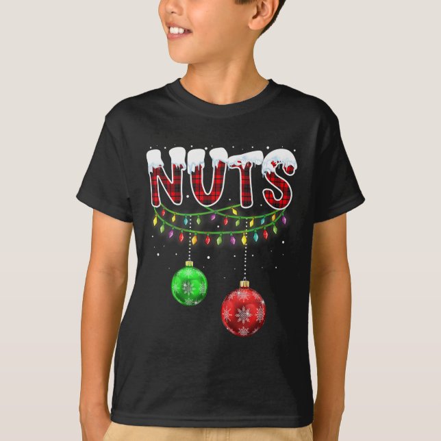 Chest Nuts Matching Chestnuts Fun Christmas Couple T-Shirt (Front)