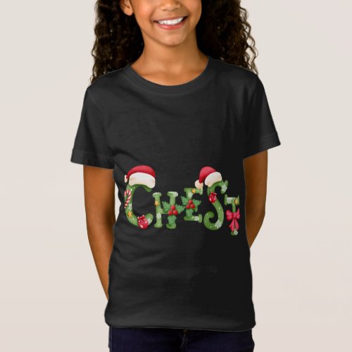 Chest Nuts Matching Chestnuts Funny Christmas Coup T_Shirt