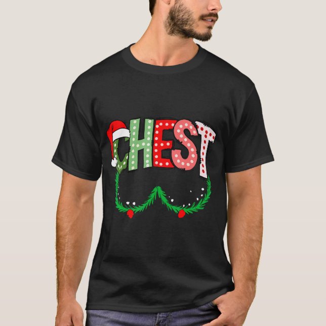 Chest Nuts Matching Chestnuts Funny Christmas T-Shirt (Front)