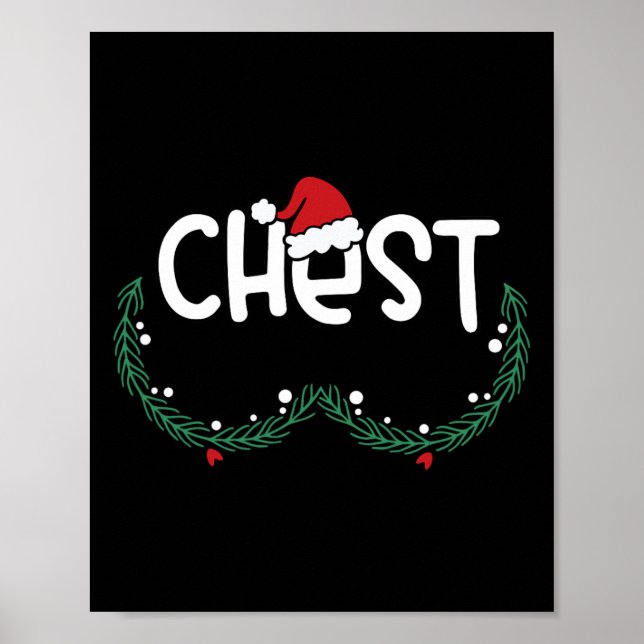 Chest Nuts Matching Chestnuts Xmas Christmas Coupl Poster (Front)