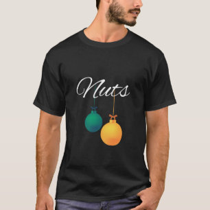 Chest Nuts Matching Christmas Couples Pajamas T-Shirt