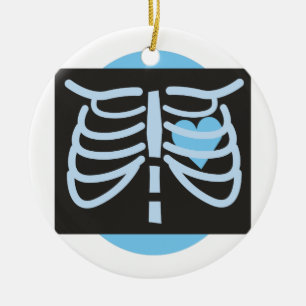 Chest X-Ray Ceramic Ornament